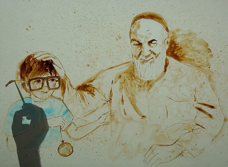 نقاشی آبرنگ روح الله