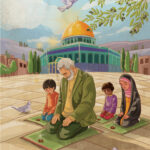 Children's painting Haj Qasim and Quds