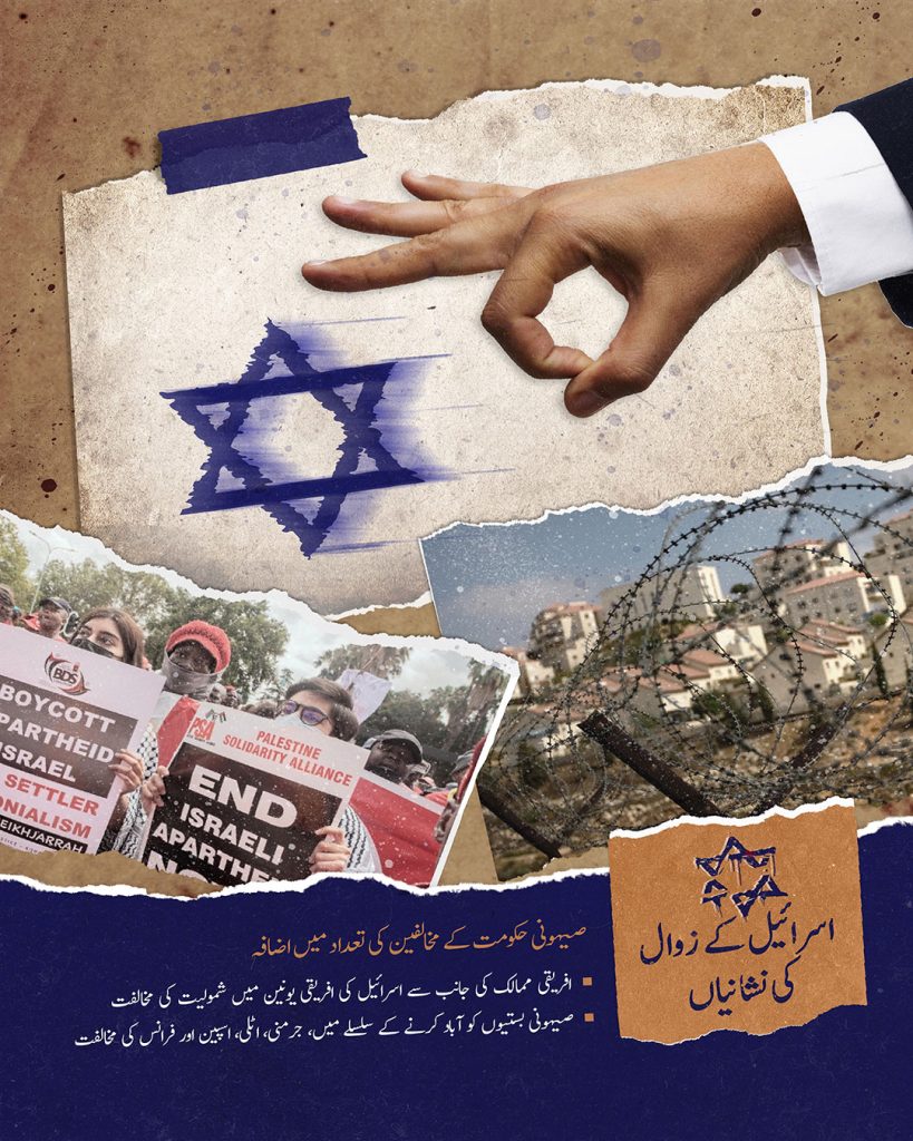 اسرائیل کے زوال کی نشانیاں