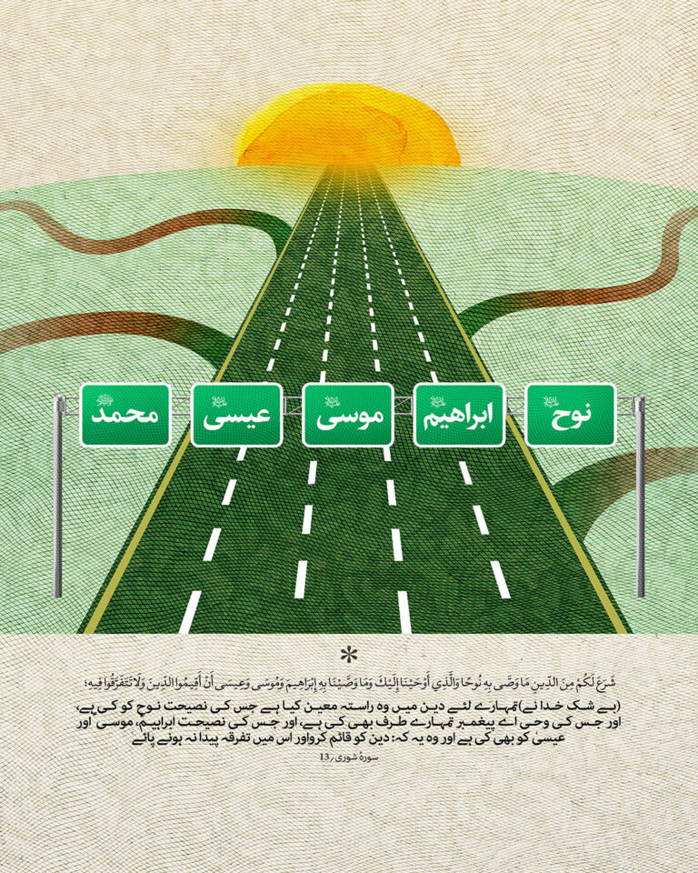 آیات اور احادیث میں اتحاد کا پوسٹر مجموعہ