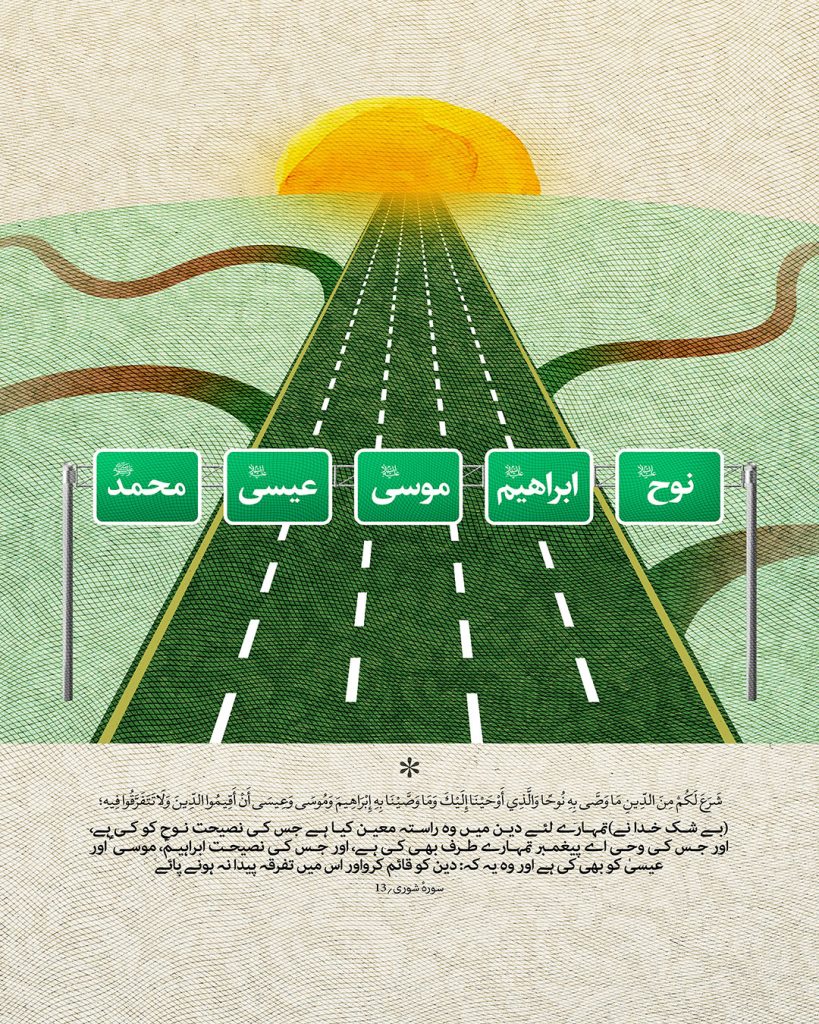 آیات اور احادیث میں اتحاد کا پوسٹر مجموعہ