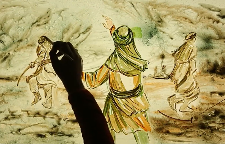 نقاشی آبرنگ داستان های قرآنی
